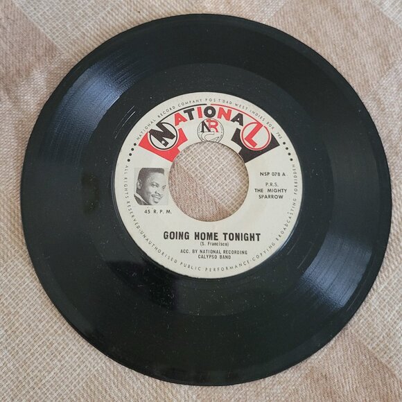 Rare MIGHTY SPARROW Going Home Tonight / Honesty 45 Vinyl Record Trinidad 🇹🇹 - Picture 1 of 2
